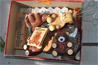box of teddy bear decorations