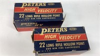 2 bricks of vintage peters .22 Long rifle ammo 2