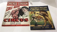 Circus souvenir programs include Hagenbeck