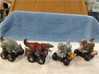 4 Jurassic World Dino Cars - NWT