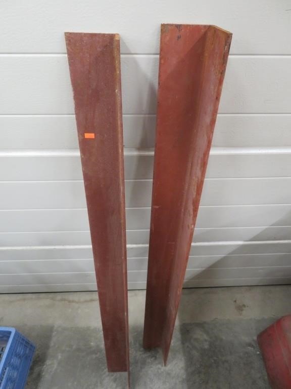 2 - steel angle irons, 48" x 3"square