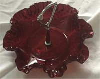 FENTON MOIRE GLASS