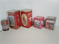 Five Collectible Tins