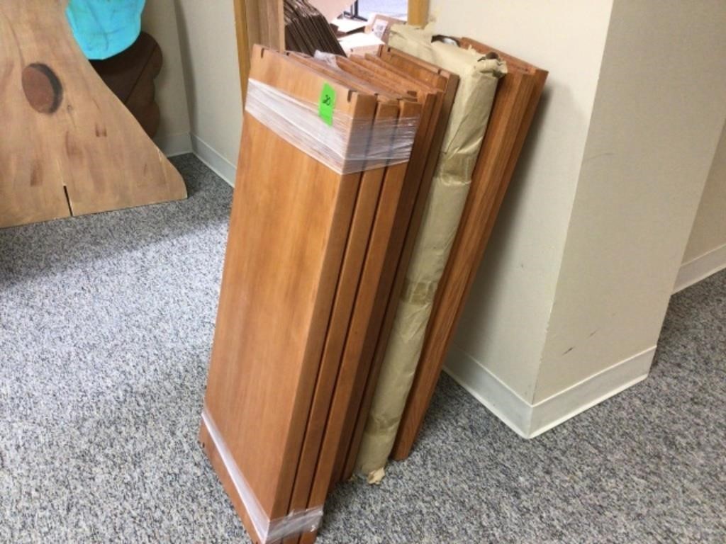 wooden shelf unit