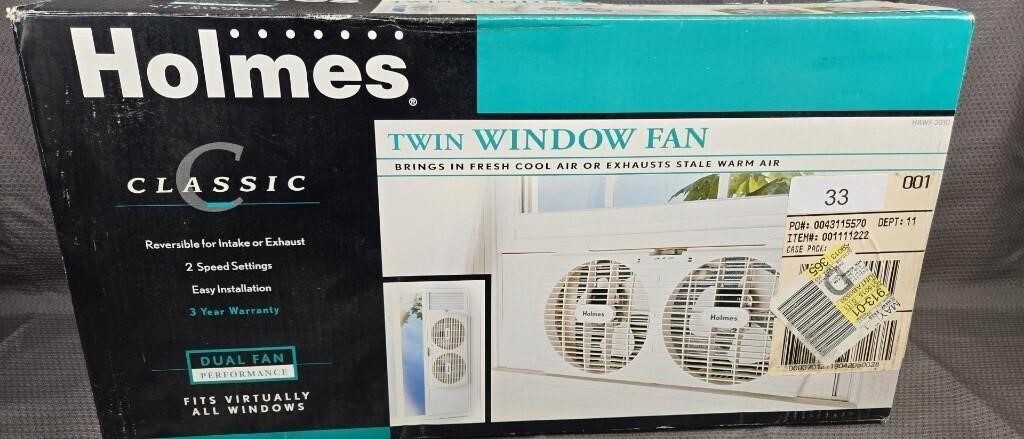 Holmes twin window fan