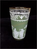 Flat Tumbler Hellenic Green by Jeannettee