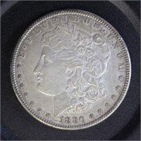 US Coins 1880 Morgan Silver Dollar, circulated