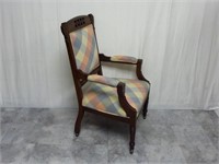 Antique Eastlake Style Parlor Arm Chair