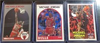 (3) Mint Michael Jordan NBA Hoops Cards