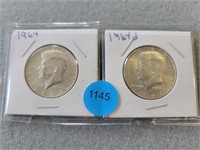 Kennedy half dollars; 1964, 1964d. Buyer must conf