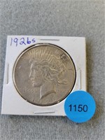 1926s Peace dollar.  Buyer must confirm all curren
