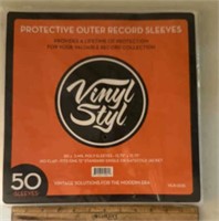 (50)PROTECTIVE OUTER RECORD ALBUM SLEEVES-NEW