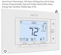 Sensi Smart Thermostat Wi-Fi, Programmable