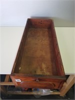 Antique Wood Drawer 10 3/4" x 25" x 5"