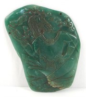 Mayan Carved Jade Relief