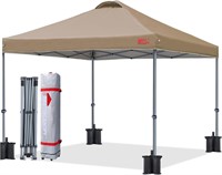 MASTERCANOPY Pop-up Canopy Tent (12x12  Khaki)