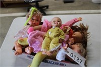 5 Plastic Dolls