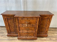 Hollywood Regency Style Faux Bamboo Accent Server