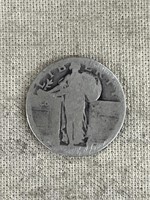 Walking Liberty Half Dollar, Date not legible