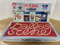 DALLAS COWBOYS MONOPOLY AND DALLAS SCENE