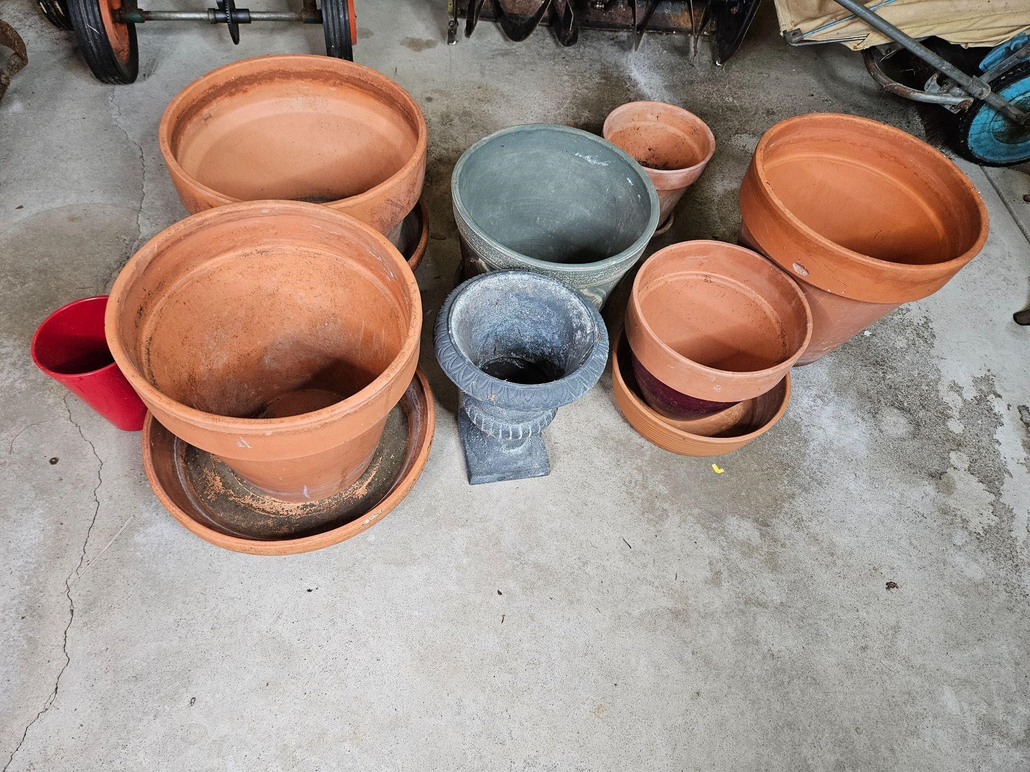 Assorted Clay and Ceramic Pots