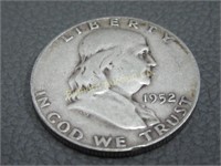 Silver 1952-S Franklin Half Dollar