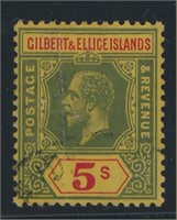 GILBERT ELLICE ISLANDS #25 USED FINE-VF
