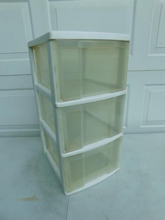 3 drawer storage container 24" x 12".