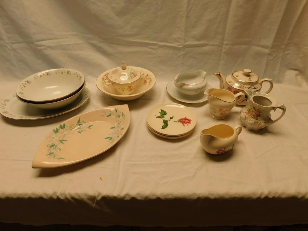 Various tableware items