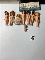 Vintage plastic dolls (8)