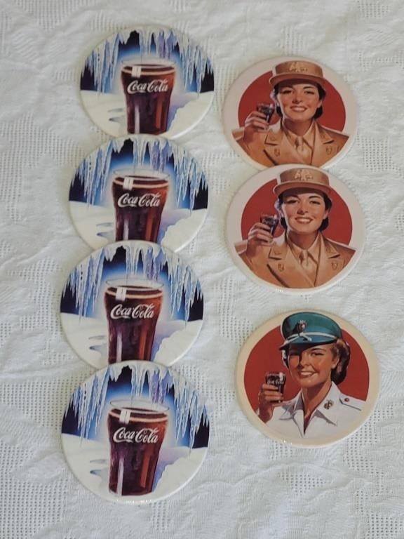 7 COCA-COLA COLLECTORS "COKE CAPS" SERIES 2