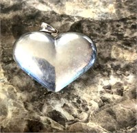 Large Sterling Heart charm