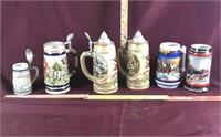 Lot Of Vintage Steins