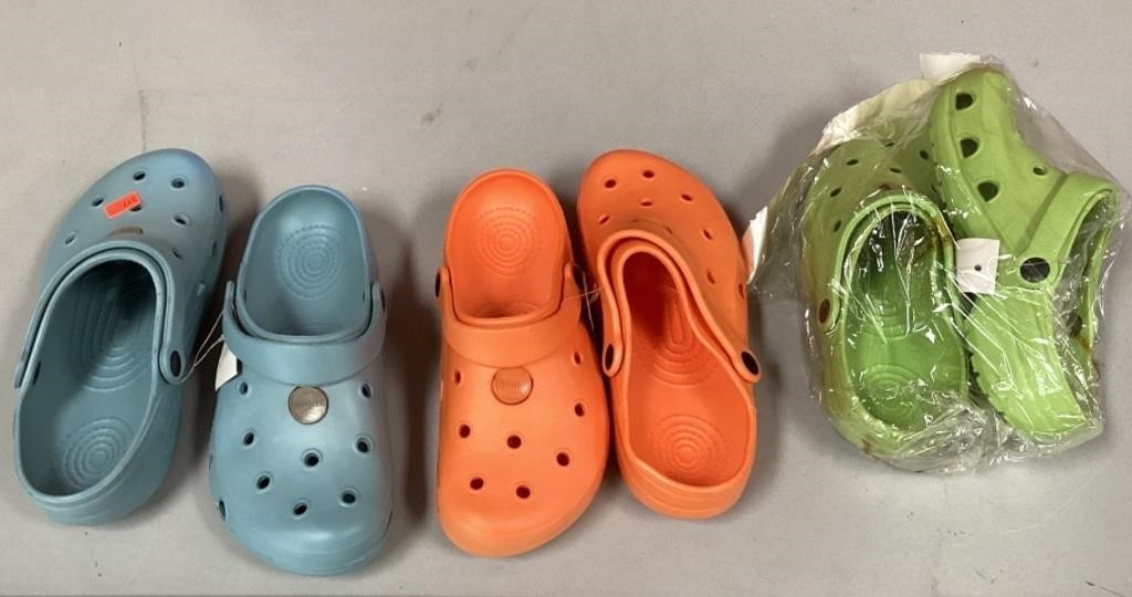 3 Sets Of Off Brand Sports Crocs