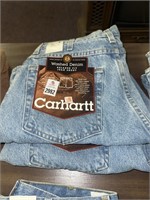 2 pair Carhartt Jean shorts size 31