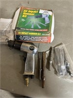 Air impact hammer w/ tools