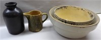 4pc. Stoneware Lot: As-Is