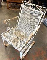 Wrought Iron White Chair