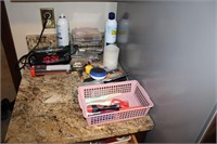 CONTENTS OF KITCHEN CABINET AND COUNTER