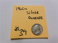 1960d silver quarter