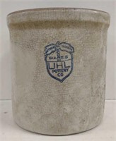 Vtg. Rare UHL Acorn Ware Pottery Crock 1/2 Half
