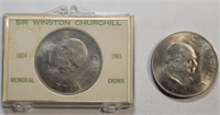 (2) 1965 Churchill Crown Coins **