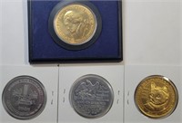 (4) Assorted Medallions