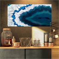 DesignartBlueBrazilian Geode-Abstract Canvas Print