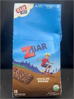 Organic Chocolate brownie Z bar. 18 baked whole