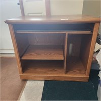 Wood Computer Desk w/ Rollout Keyboard Tray