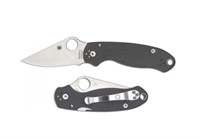 Spyderco Satin Dark Gray G10 Plain Para 3 Knife