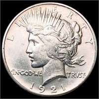 1921 Silver Peace Dollar NEARLY UNCIRCULATED