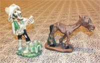 HORSE & MAN STATUETTES