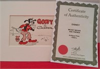 328 - 1940'S ANTIQUE DISNEY PRINT W/ COA